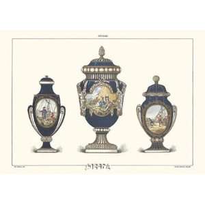  Porcelain Vases by Sevres  anon. Porcelain 16x11