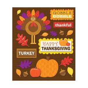  K&Company Sticker Medley Thanksgiving; 6 Items/Order 