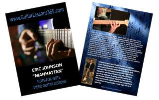 Eric Johnson Manhattan Guitar Instruction DVD New  