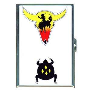 Tattoo Frog Cowboy Skull Art ID Holder, Cigarette Case or Wallet MADE 