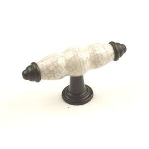   27429 OBBC Knobs Polished Chrome/Brown Crackle