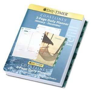  Coastlines Dated Two Page per Day Organizer Refill, 8 1/2 