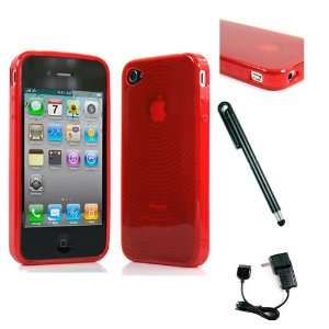  Red Target Design Flex Case for Apple iPhone 4S and iPhone 