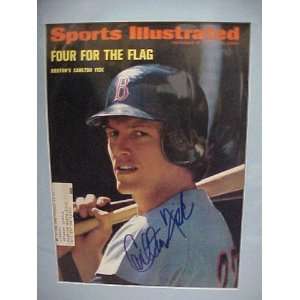 Carlton Fisk Autographed Signed September 25 1972 Sports Illustrated 