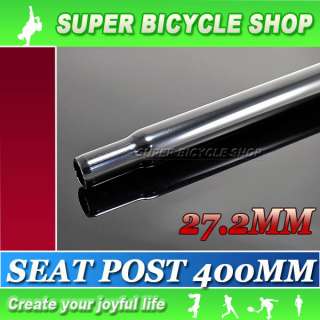 Bike Seat Post 27.2mm, Length400mm, Black  