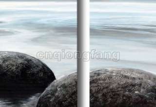   Art Modern Ocean Wave and Rocks Seascape Oil Painting Cs039  