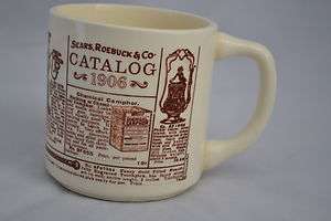 VTG ,ROEBUCK & CO CATALOG 1906 COFFE MUG CUP USA #4  