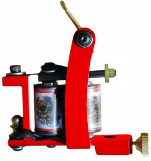 this is a professional 8 wrap dual coiled tattoo machine using an 