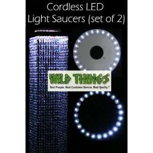  LED Light Saucer   24 Lights, SET OF 2 (without remote 