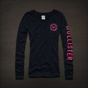 Hollister Womens T shirtSeagrove,Longsleeve,Dark Blue/Navy  