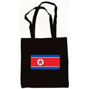  North Korea, North Korean Flag Tote Bag Black Everything 