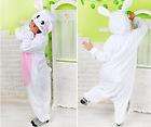 Kigurumi Adult Easter Bunny Costume White Rabbit pajamas cosplay