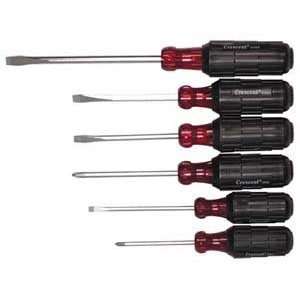  Crescent Slotted/Phillips Screwdriver Set 2000 Series 6 Pc 