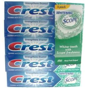 Crest Toothpaste Whitening with Scope 5PK   762088