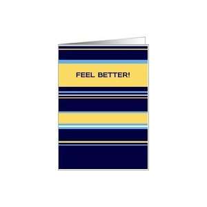  Feel Better   Simple Get Well Wishes Card Health 