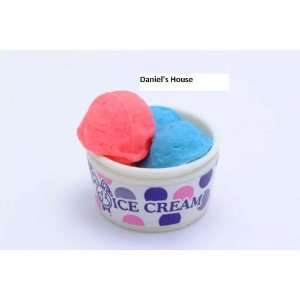  Japanese Iwako Eraser Ice Cream Cup (blue and red) Toys & Games