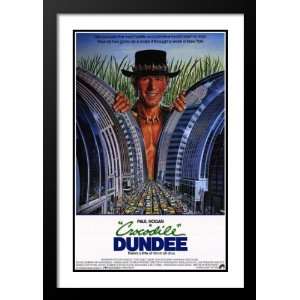  Crocodile Dundee Framed and Double Matted 32x45 Movie 