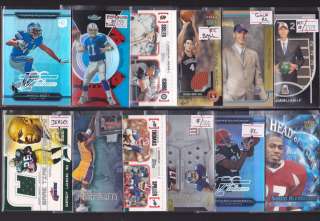 HUGE AUTO JERSEY PATCH ROOKIE/RC SPORTS CARD COLLECTION/LOT CUT AUTO+ 