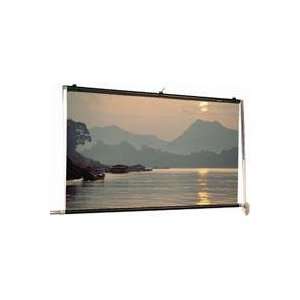   Manually Operated Roll Up Screen, Matte White Fabric