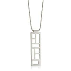  Zina Sterling Silver Windows Collection Long Pendant on 