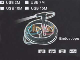 2M Mini USB Borescope Endoscope Waterproof Inspection Snake Tube Video 