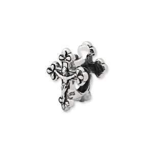  Crucifix Charm in Silver for Pandora and most 3mm 