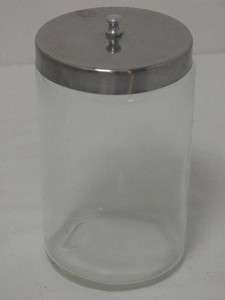 Glass Apothcary Medical Pharmarcy Drug Canister Jar 7 inch tall 