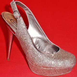 NEW Womens CANDIES SCHULLER MULTI Glitter Platform High Heels Pumps 