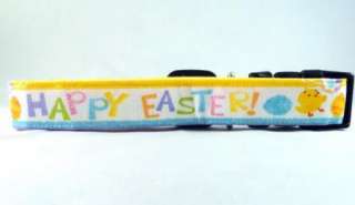 Awesome Happy Easter Dog Collar Eggs and Chicks  