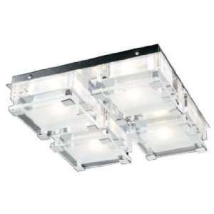  Nice Cube Frosted Glass 12 1/2 Wide Ceiling Light Fixture 