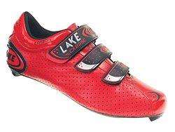 Lake CX235C Cycling Road Shoes Red and White  