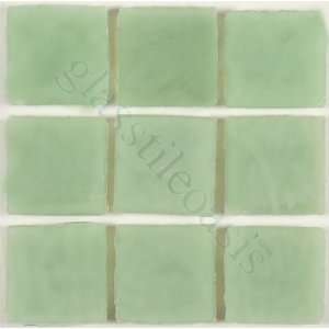  Light Sea Foam 1 x 1 Green 1 x 1 Opaque Glossy Glass 
