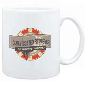  Mug White  Curly Coated Retriever THE INVASION CONTINUES 