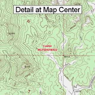   Map   Custer, South Dakota (Folded/Waterproof)