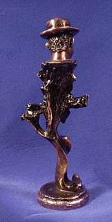 12 Black Saxophone Player Jazz Musician ~ Copper Finish Bust, Statue 