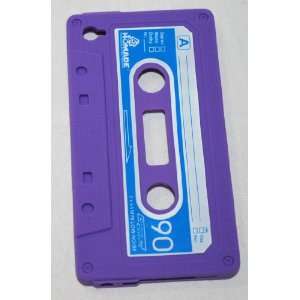  Purple Cassette Tape Design Soft Silicone Case for Apple Ipod 