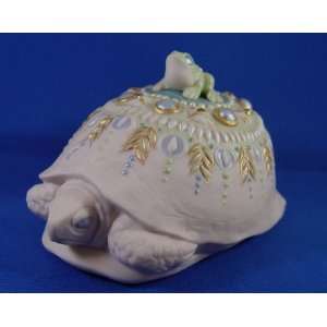  CYBIS   fine porcelain THE BARON   Turtle with frog 
