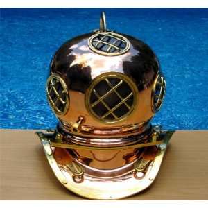  Copper & Brass Navy Divers Helmet