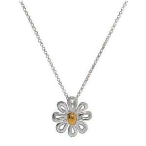   Inspired Sterling Silver Daisy Necklace 16 (16 18 Chain Available