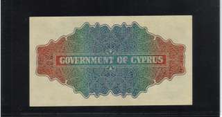 Cyprus Banknotes One Shilling 1.11.1946 GEM UNC  