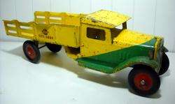 VINTAGE 1930s BUDDY L CITY DRAY 19 PRESSED STEEL TRUCK * ALL 