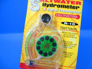 saltwater Hydrometer & Digital Thermometer aquarium NEW  