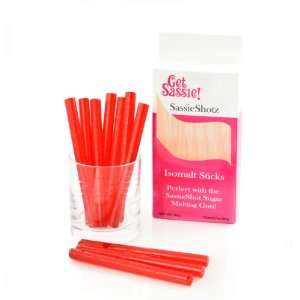  SassieShotz Isomalt Sticks, Red Jewel