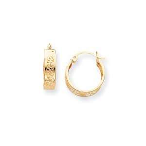  Sardelli   14k Filigree Band Hoop Earrings Jewelry