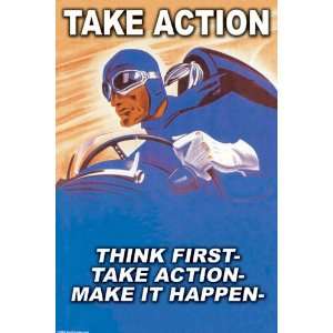  Take Action 20X30 Paper with Black Frame
