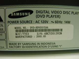 Samsung DVD HD950 SACD / DVD Player  