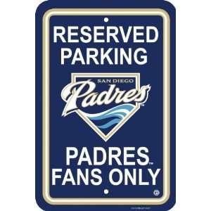  San Diego Padres 12 x 18 Parking Sign