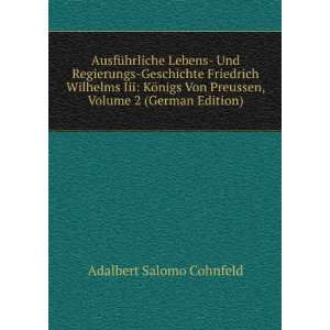   German Edition) (9785875332456) Adalbert Salomo Cohnfeld Books