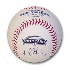 Autographed Adrian Gonzalez Fenway 100th Anniversary Baseballs (MLB 