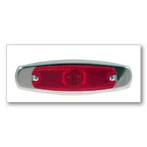   MKR LAMP, RED, SUPERNOVA LED LOW PROFILE W/ BEZEL (47252) Automotive